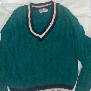 vintage deep turquoise pullover knit!